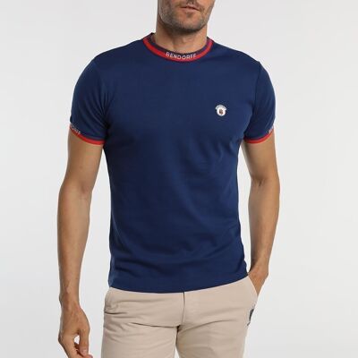 T-shirts BENDORFF pour hommes en été 20 | 100% COTON | Bleu 268