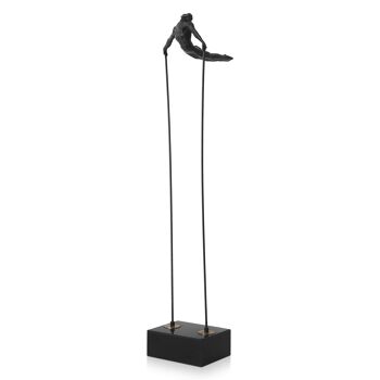 ADM - Sculpture en métal 'Gymnaste 1' - Couleur noire - 80 x 15 x 21 cm 1