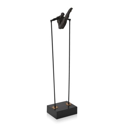 ADM - Sculpture en métal 'Gymnaste 2' - Couleur noire - 66 x 17 x 14 cm