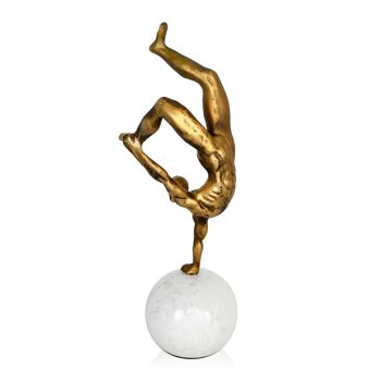 ADM - Sculpture métal 'Equilibriste' - Couleur cuivre - 44 x 19 x 16 cm 2