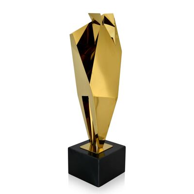 ADM - Metal sculpture 'Abstract Sculpture' - Gold color - 60 x 15 x 15 cm