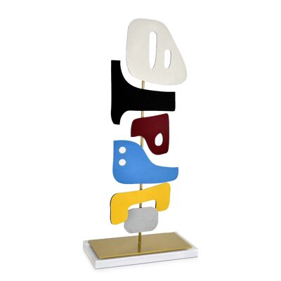 ADM - Sculpture en métal 'Abstract Sculpture' - Couleur multicolore - 53 x 24 x 12 cm