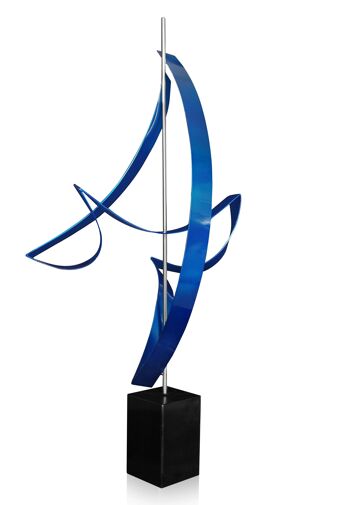 ADM - Sculpture en métal 'Composition des bandes' - Couleur bleue - 86 x 37 x 17 cm 9