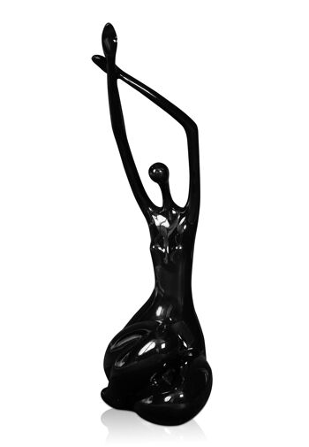 ADM - Sculpture en résine 'Petit réveil' - Couleur noire - 32 x 15 x 10 cm 2