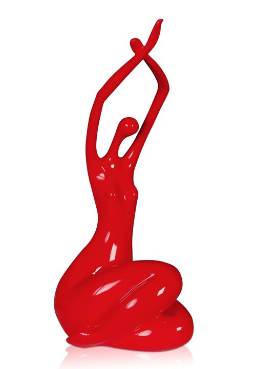 ADM - Scultura in resina 'Risveglio piccolo' - Colore Rosso - 32 x 15 x 10 cm