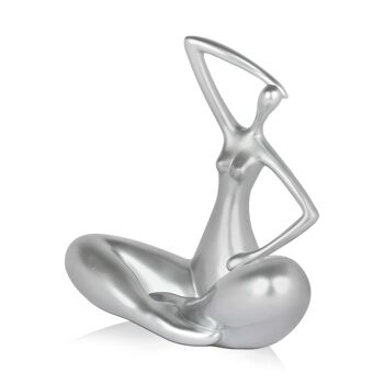 ADM - Sculpture en résine 'Petite évolution' - Couleur argent - 25 x 25 x 13 cm 5
