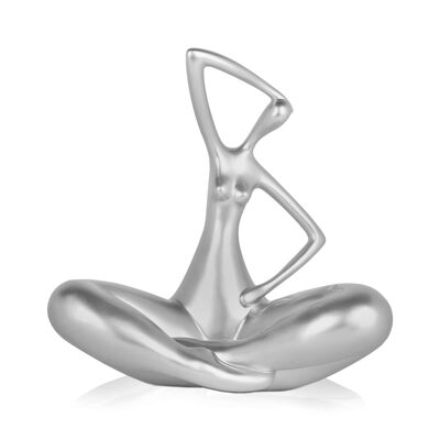 ADM - Resin sculpture 'Small evolution' - Silver color - 25 x 25 x 13 cm