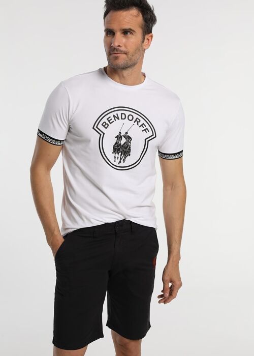 BENDORFF  T-shirts for Mens in Summer 20 | 95% COTTON 5% ELASTANE | White - 201