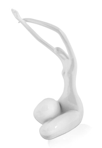 ADM - Grande sculpture en résine 'Réveil sans socle' - Couleur blanche - 54 x 24 x 30 cm 6