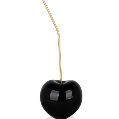ADM - Resin sculpture 'Cherry small' - Black color - 44 x 14 x 12 cm