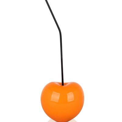 ADM - Sculpture en résine 'Cherry small' - Couleur orange - 44 x 14 x 12 cm
