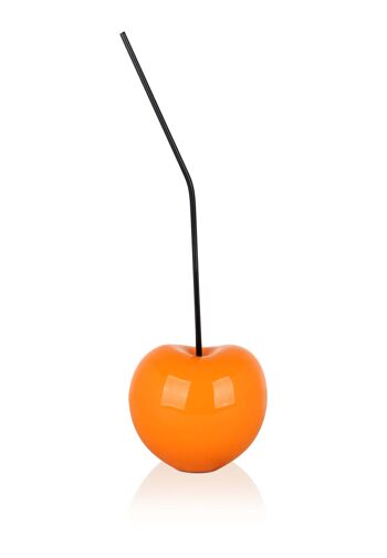 ADM - Sculpture en résine 'Cherry small' - Couleur orange - 44 x 14 x 12 cm 1