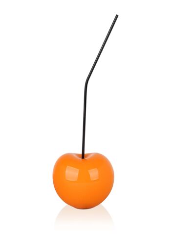 ADM - Sculpture en résine 'Cherry small' - Couleur orange - 44 x 14 x 12 cm 2
