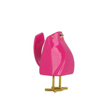 ADM - Sculpture en résine 'Oiseau Magenta' - Couleur Fuxia - 14 x 8 x 11 cm 6