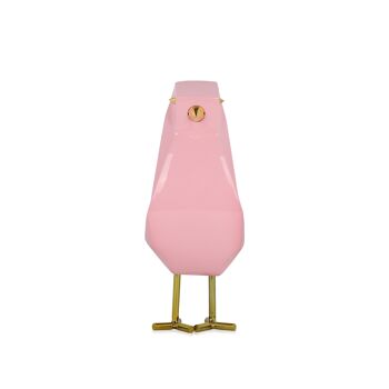 ADM - Sculpture résine 'Oiseau rose' - Couleur rose - 18 x 7 x 13 cm 9