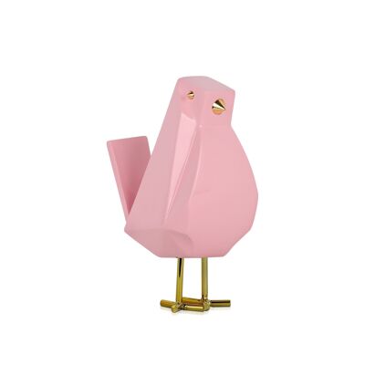ADM - 'Pink bird' resin sculpture - Pink color - 18 x 7 x 13 cm
