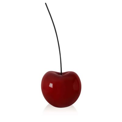 ADM - Sculpture en résine 'Cerise' - Couleur Bordeaux - 54 x 22 x 18 cm