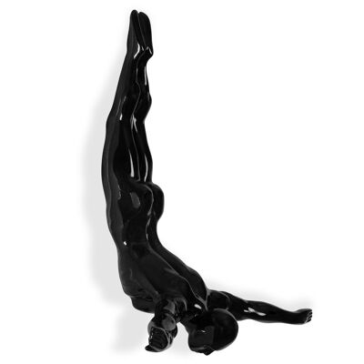 ADM - Scultura in resina 'Tuffatore piccolo' - Colore Nero - 28 x 28 x 9 cm