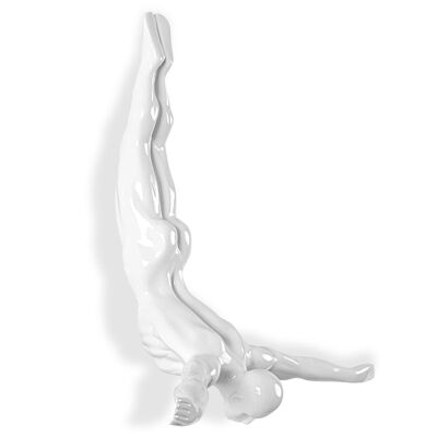 ADM - Scultura in resina 'Tuffatore piccolo' - Colore Bianco - 28 x 28 x 9 cm
