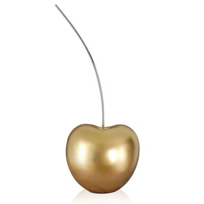 ADM - Grande sculpture en résine 'Grande cerise' - Coloris Or - 66 x 27 x 24 cm