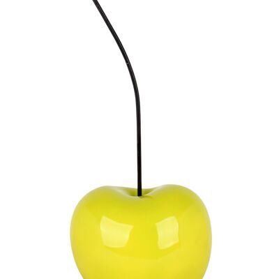 ADM - Gran escultura de resina 'Big cherry' - Color amarillo - 66 x 27 x 24 cm