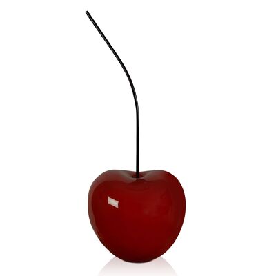 ADM - Escultura grande de resina 'Gran Cereza' - Color Burdeos - 66 x 27 x 24 cm
