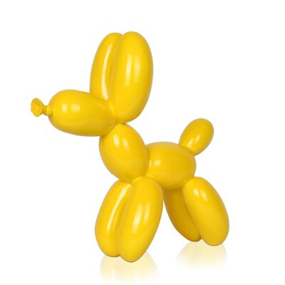 ADM - Escultura de resina 'Pequeño perro globo' - Color amarillo - 27 x 26 x 9,5 cm