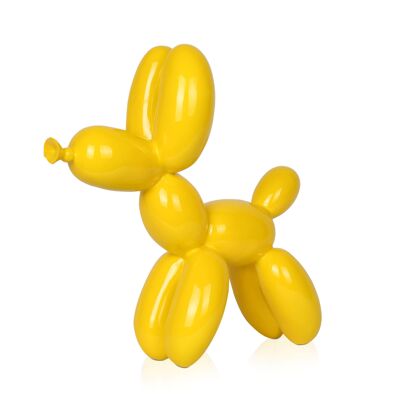 ADM - Escultura de resina 'Pequeño perro globo' - Color amarillo - 27 x 26 x 9,5 cm