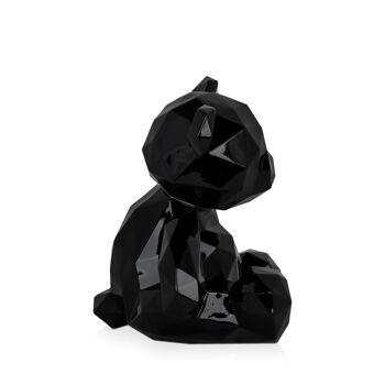 ADM - Sculpture en résine 'Ours à facettes' - Couleur noire - 30 x 28 x 23 cm 3