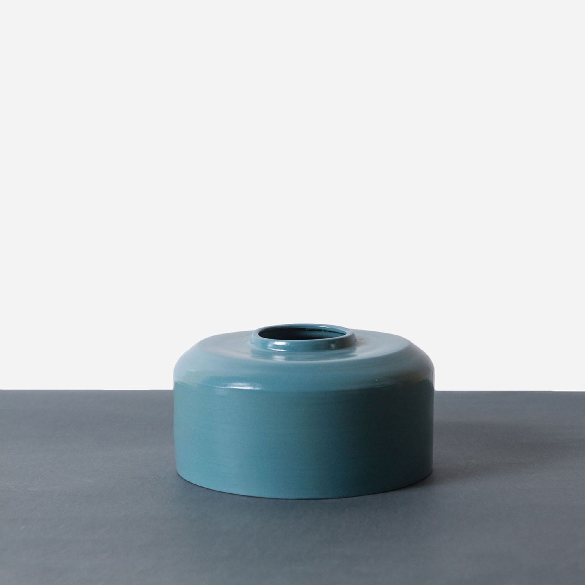Vaso componibile in ceramica MIA blu teal