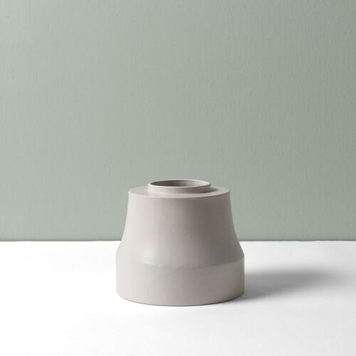 Cotton White IRIS Modular Ceramic Vase
