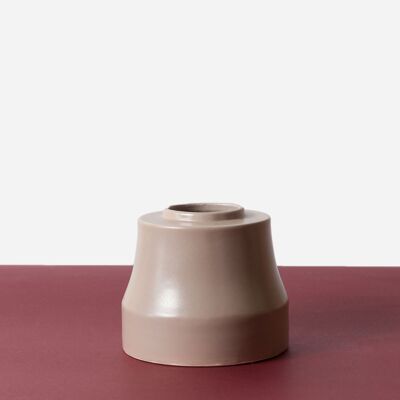 Vaso IRIS componibile in ceramica rosa cipria