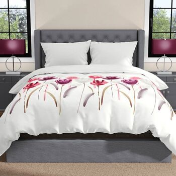 Housse de couette Romanette Fiorito Rose/Gris 240x220 2