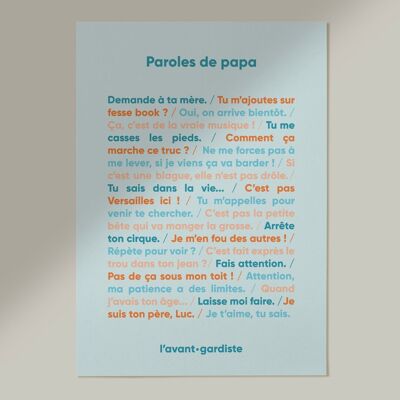 Poster - Paroles de papa 💬