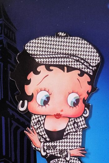 Betty Boop London Decoupage Carte de voeux vierge (3D) 6