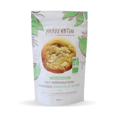 Certified organic preparation kit 12 cookies - White chocolate