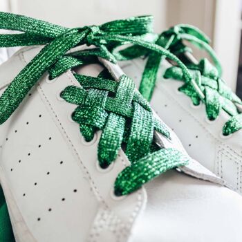 Lacets Paillettes Verts - Idée cadeau femme 2