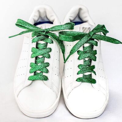 Green Glitter Laces - Women's gift idea