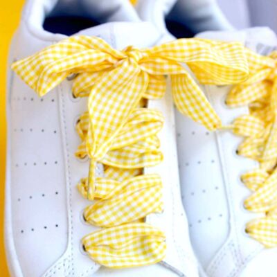 Gingham Pattern Laces - Yellow