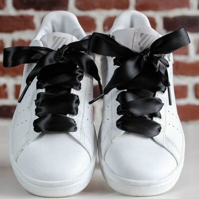 Black satin laces - Women's gift idea