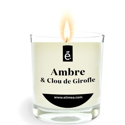 Amber & Clove Scented Candle