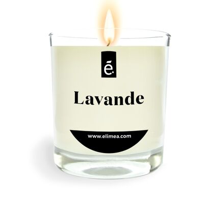 Lavender scented candle