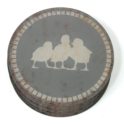 S-4 Glass Coasters â€“ Duckling