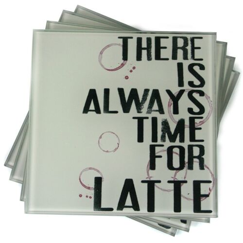 S-4 Glass Coasters â€“ Coffee