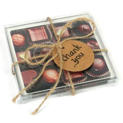 S-2 Chocolate Coasters â€“ Thank you