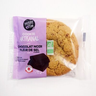 Certified organic bagged cookie - Dark chocolate fleur de sel