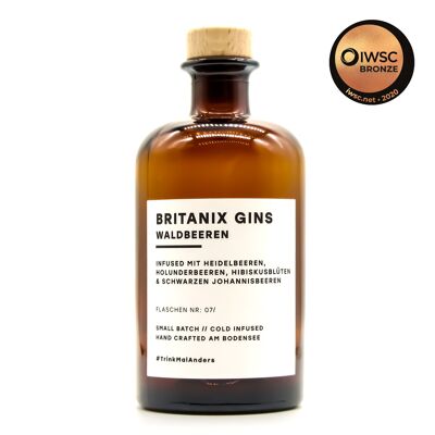 Britanix Gin ai frutti di bosco (500 ml / 40% vol)