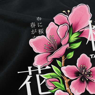 sakura ohanami tee black