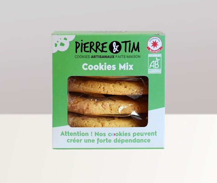 Caja de 5 galletas ecológicas de sabores mixtos