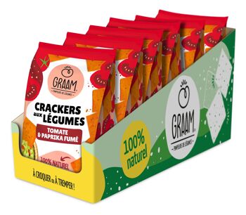 Crackers tomate & Paprika fumé 90g (format apéro) - GRAAM 4